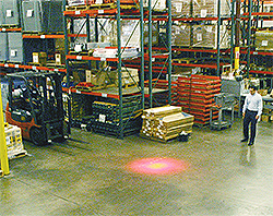 AisleAlert 3-Way Traffic Detection System w/ Flashing Floor Alert Light