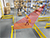 Pedestrian gates remain open while the sensors detect workers walking through. Once none are detected, the pedestrian gates will close allowing forklifts to continue through the aisle.